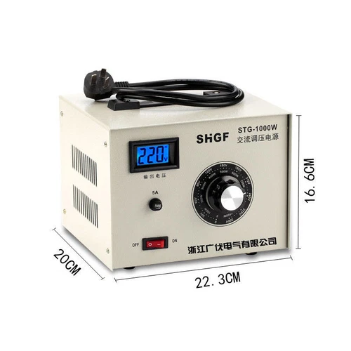220V Single-phase Voltage Regulator Adjustable Variable Voltage AC Power Supply - Bild 4 von 6
