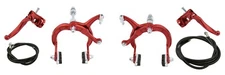 AltaLine BMX Brake FRONT & REAR Alloy RED Bike Bicycle BRAKE SET.