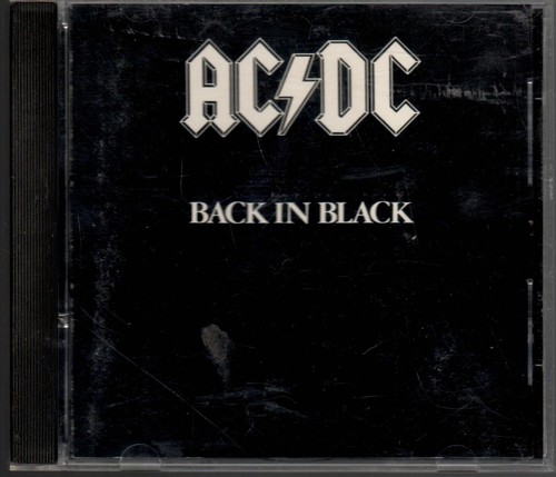 AC/DC Back in Black Audio CD 1980 Atco Records Free Shipping