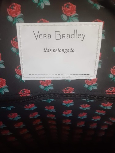 Vera Bradley Essential Backpack Laptop Bag Classic Black Microfiber - Picture 13 of 17