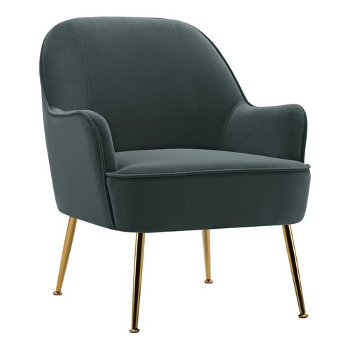 Velvet Accent Tub Chair Occasional Lounge Coffee Chair Bedroom Living Room Sofa - Picture 18 of 25