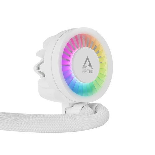 ARCTIC Liquid Freezer III 240 mm ARGB White AIO CPU Water Cooler 2x PWM Fans - Picture 20 of 21