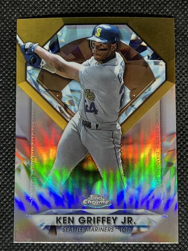 2022 Topps Chrome Update KEN GRIFFEY JR #DGC-71 DIAMOND GREATS Seattle Mariners  - Picture 1 of 2