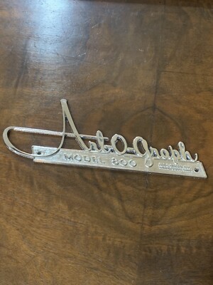 Vintage Art-O-Graph Model 800 Chrome Emblem 