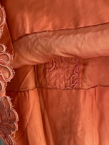 Beautiful Vintage Salmon Colour Handmade Dress. - Picture 3 of 10