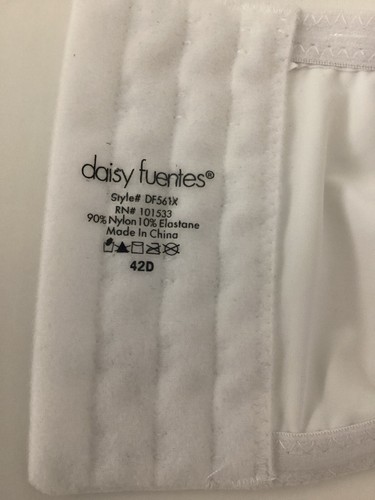 NWT 42D Daisy Fuentes 4 Way Convertible Plus Bra Multiway Strapless White New - Picture 11 of 11