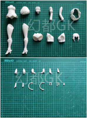 Anime Azur Lane KMS Roon 1/7 Unpainted GK Models Unassembled