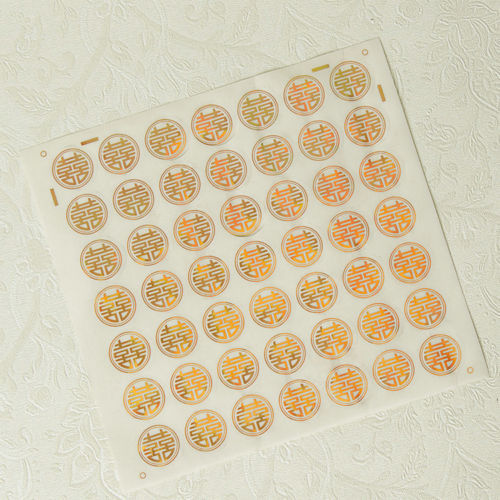 2 Chinese Wedding Double Happiness Sticker (GOLD) or (RED) 98 Stickers US SELLER - Bild 7 von 8