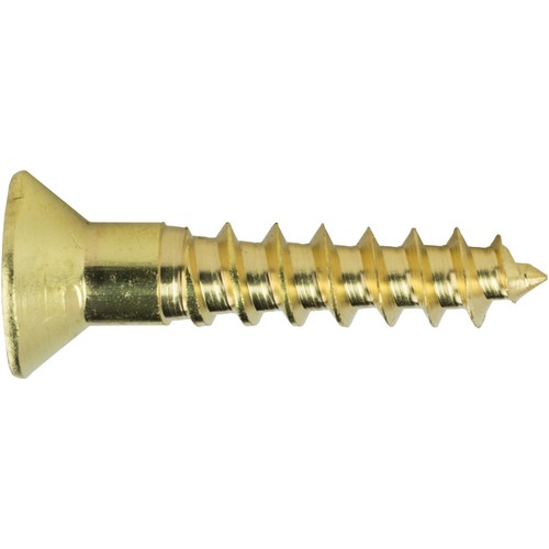 #3 tornillos de madera de latón liso contradisipa de cabeza plana de 1/2" Phillips Drive Qty 100 - Imagen 2 de 5