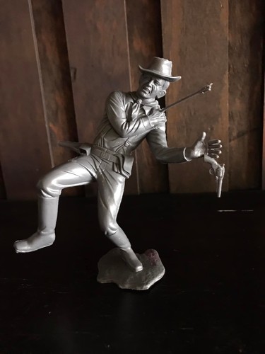 MARX TOYS RECAST 6" CAVALRY TROOPERS PLAYSET REISSUE-SILVER-6 FIGURES - Picture 2 of 7