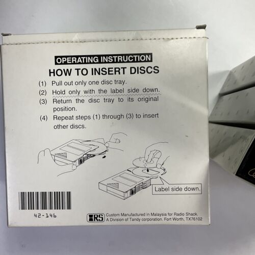 Lote de 3 discos compactos Optimus 6 CD caja cargador nuevo con etiquetas 42-146 12 cm 5" CD - Imagen 3 de 5
