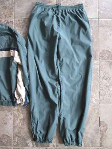 Champion Vintage 90s Men's Medium Track Suit Shirt Jacket & Pants Green Lined - Picture 11 of 19