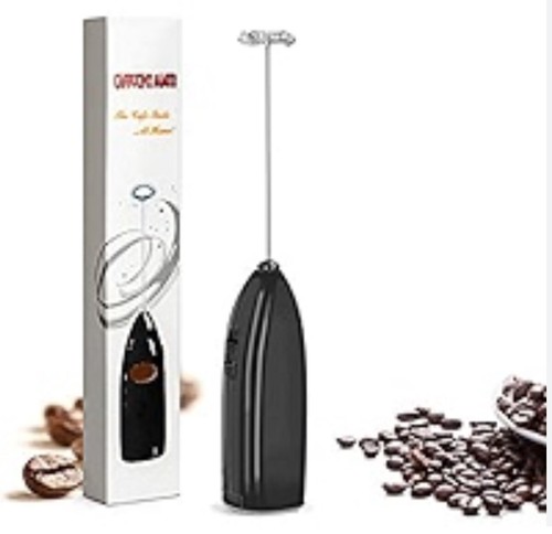 Cappuccino Maker Battery Operated Hand Held Milk Frother Mixer Black New - Picture 2 of 5