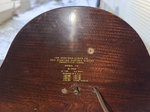 Art Deco Sessions Electric “Napoleon Hat” Mantel/Shelf Clock, Circa 1920-30s - Picture 15 of 22
