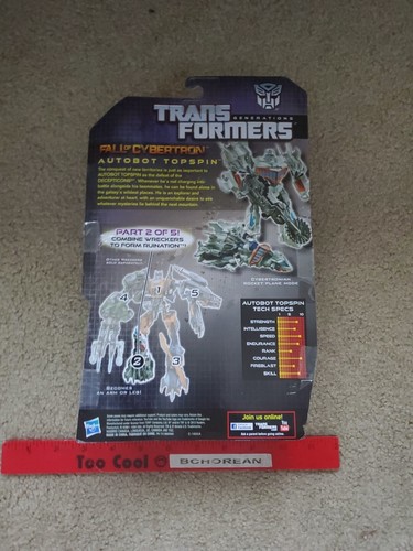 TRANSFORMERS Generations Fall Of Cybertron FOC Deluxe Class Topspin New - Picture 2 of 2