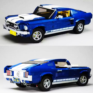 Mustang Clásico American Muscle Coche Racing vehículo bloque de construcción ladrillos Juguetes Mustang Clásico American Muscle Coche Racing vehículo bloque de construcción ladrillos Juguetes