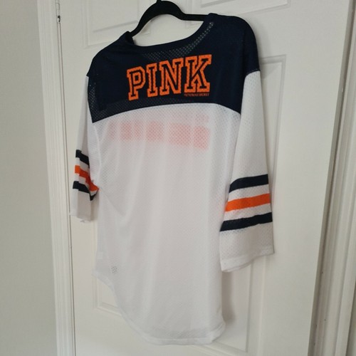 Camicia maglia Victoria's Secret ROSA NFL Chicago Bears stile maglia media - Foto 7 di 7