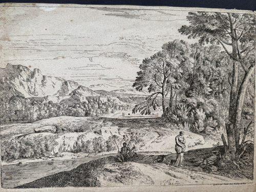 Um 1660 Radierung Landschaft vom flämischen Theodor nach Francisque Hirse - Bild 2 von 17
