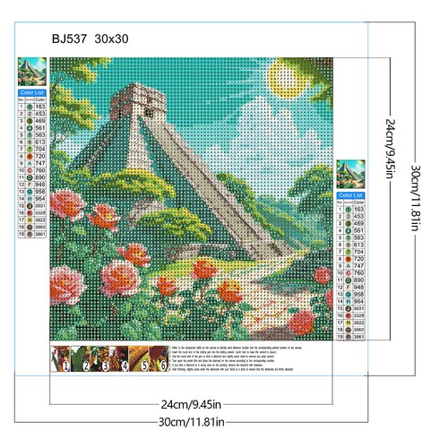 5D DIY Full Round Drill Diamond Painting Landscape Kit Home Decoration Art Craft - Picture 20 of 45