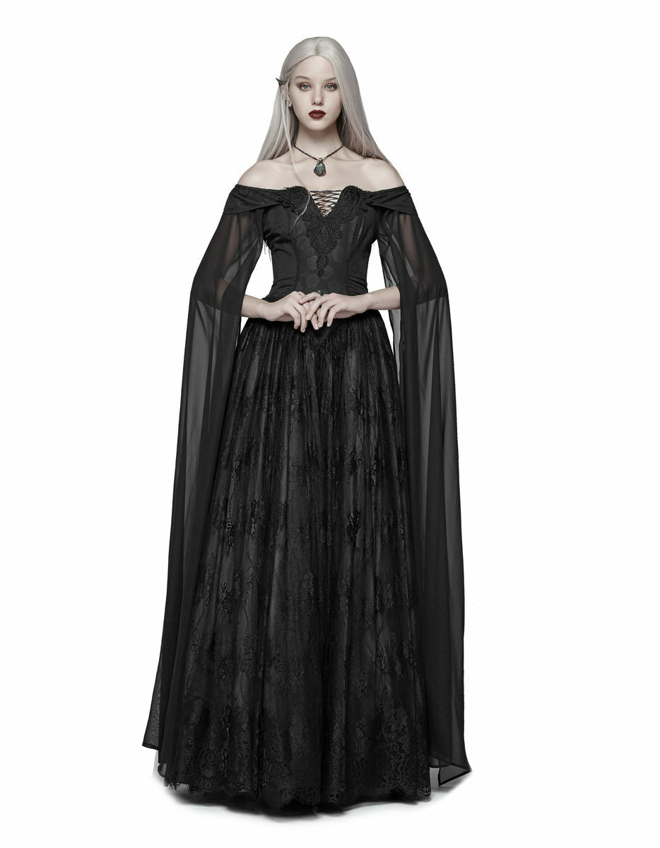 Damen Kleid PUNK RAVE - Celestia Gothic - WQ-383 BK XXl Damen Kleid PUNK RAVE - Celestia Gothic - WQ-383 BK XXl