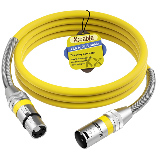 Cable XLR a XLR de 8 pies, cable de micrófono XLR premium, - Imagen 10 de 12