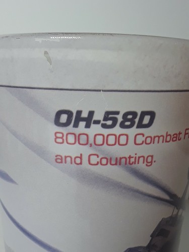 BELL HELICOPTER OH-58F OH-58D 5.75" Drinking Glass Cup Textron Company -Style 1 - Picture 7 of 12