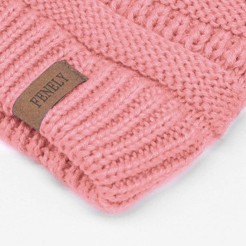 Kids Winter Beanie Scarf Gloves Set Acrylic Fleece Lined Thermal Outdoor Wear - Picture 6 of 9