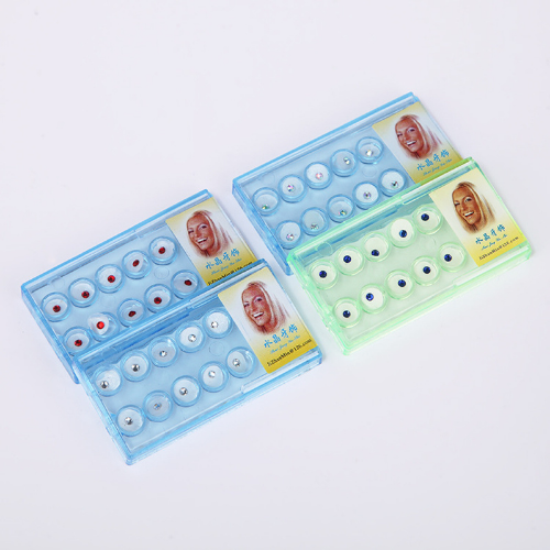 2 Box Acryl Diamant Dental Material Zähne Stecker Zahn Edelsteine Schmuckset mit Kleber - Bild 12 von 15