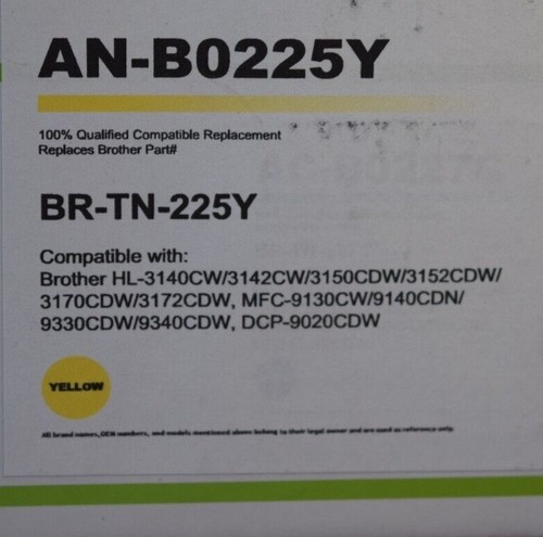 Toner Cartridge-Brother TN225 Yellow Toner High Yield - Picture 2 of 2