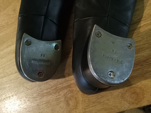 BLOCH 02 Shockwave Black Leather Tap Shoes Girls Size 9N Dance - Picture 7 of 11