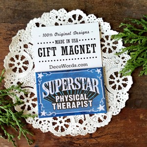 DecoWords-MAGNET-Superstar-PHYSICAL-THERAPIST-Gift-Therapy-Health-Occupation-US