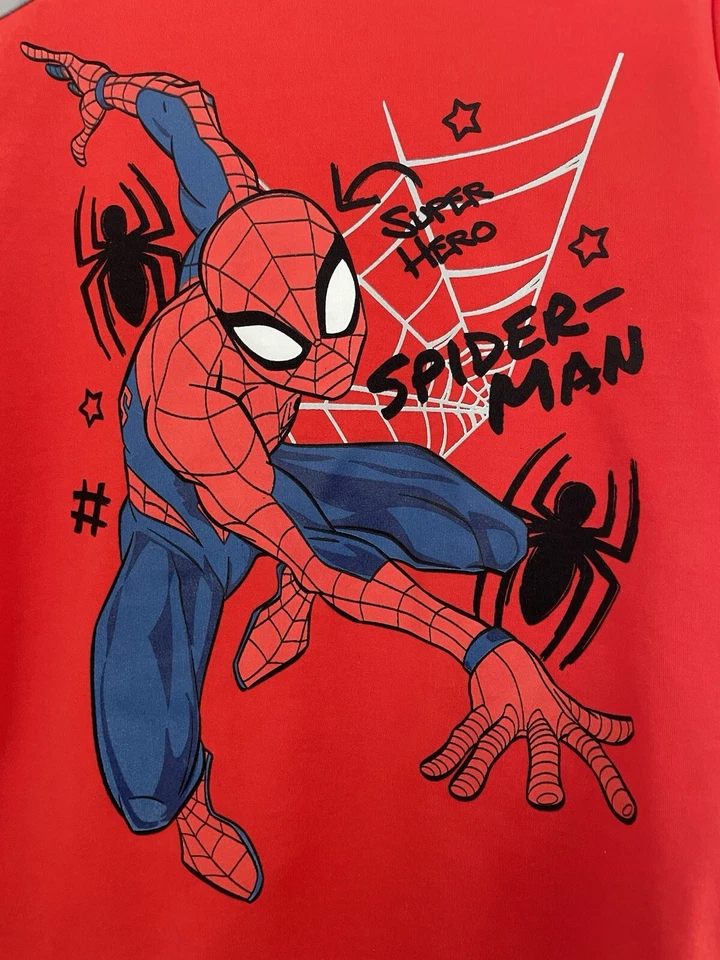 Marvel Spider-Man Kids Boys Spider-Man Superhero 100% Polyester T-Shirt Red Sz 6 - Image 3 of 4