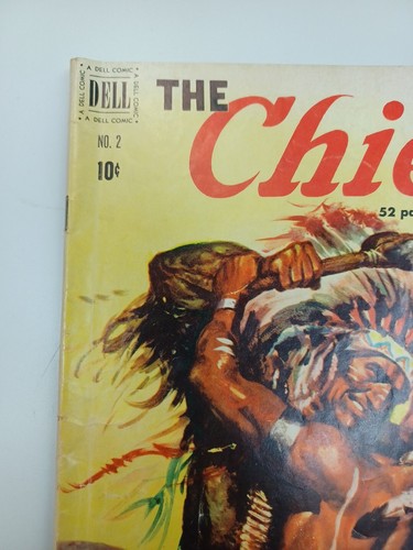 DELL THE CHIEF # 2 FN- COMIC BOOK 1951 NATIVE AMERICAN INDIAN - Picture 3 of 6
