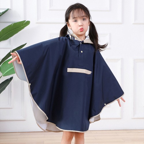 2 Pack Cape-style Raincoat Travel Poncho Waterproof Rainsuits Kids - Picture 9 of 12