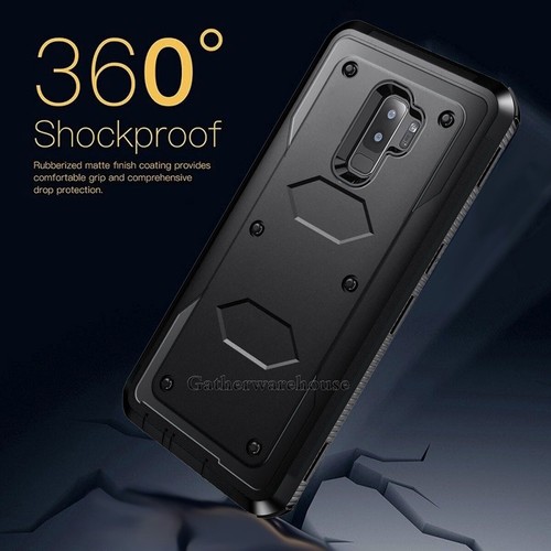 For Samsung Galaxy S9/S9+ Heavy Duty Phone Case Cover Belt Clip / Tempered Glass - Picture 20 of 96
