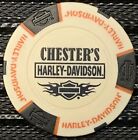 Chester's Harley-Davidson® in Mesa, Az Collectible Poker Chip White/Black Clsd