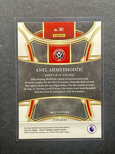 Anel Ahmedhodzic 2023-24 Panini Select EPL #181 RC Mezzanine Red Ice Prizm - Picture 2 of 2