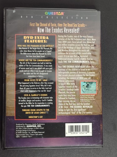 The Exodus Revealed Search For The Red Sea Crossing DVD 2002 Christian Religious - Afbeelding 2 van 4