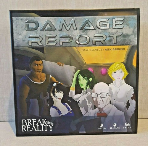 Damage Report Brettspiel Break From Reality 2014 sehr guter Zustand Sci-Fi Kickstarter