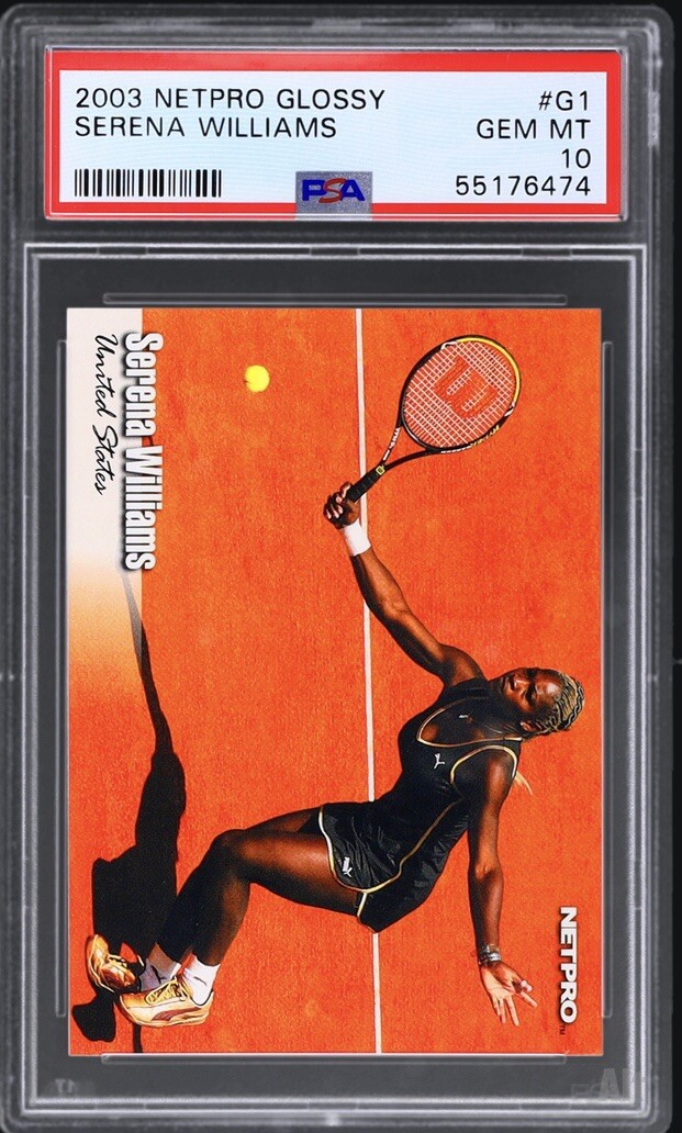 2003 Netpro Glossy #G1 Serena Williams Rookie RC PSA 10 GEM MINT POP 11