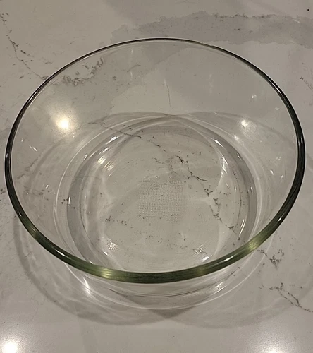 Vintage PYREX Clear Borosillcate Glass Mixing Bowl # 7203 7 Cups 1.75 Ltr