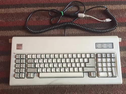 IBM AT Personal Computer F84 Keyboard w/ PS/2 Adapter Rare