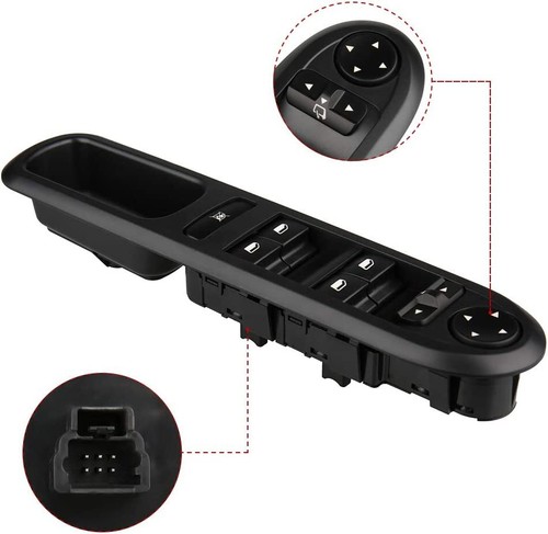 Interruptor De Elevalunas Delantero Izquierdo para Peugeot 407 Fase 1 O 2 - Imagen 5 de 14