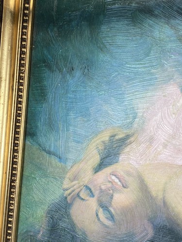 Large 1970 Vintage EARL MORAN *NUDE* Print on Board, 41.75" x 23.75" Wood Frame - Picture 13 of 18