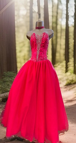 Scarlett Ropa de Noche Estilo Princesa Dramático Baile de graduación Corsé Cuentas Vestido de Baile Reino Unido 10 - Imagen 23 de 24