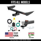 For 21-24 VW Atlas Trailer Hitch 4 Pin Wiring 2" Ball Fits All Curt 6K 2" Tow