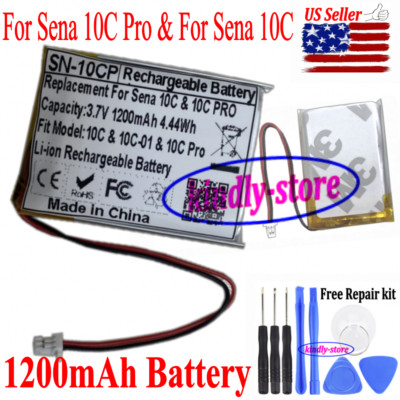 1200mAh Repair Battery For Sena 10C Pro & For Sena 10C Bluetooth Camera Headset