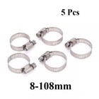 16 to 108mm TA2/GR2 Ti Titanium Hose Clamps Anti Acid Corrosion Never Rust