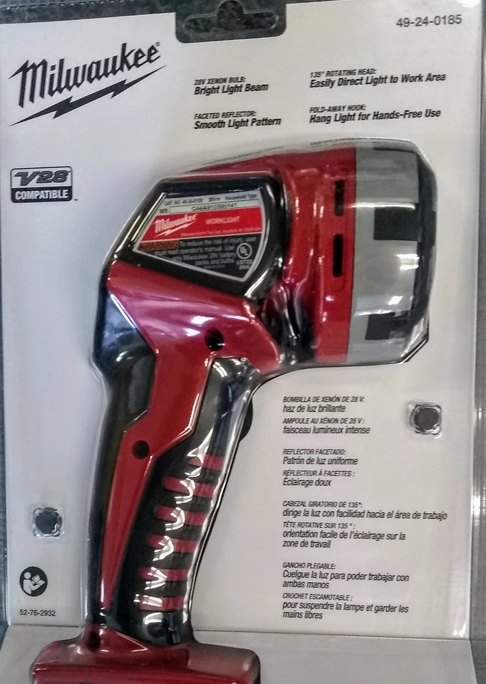 Milwaukee 49-24-0185 V28/M28 28V Lithium-Ion Work Light (Bare Tool) - Image 2 of 2