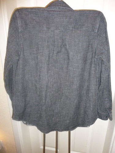 Lands`End Jeans Hemd Gr.UK S grau - Bild 6 von 7